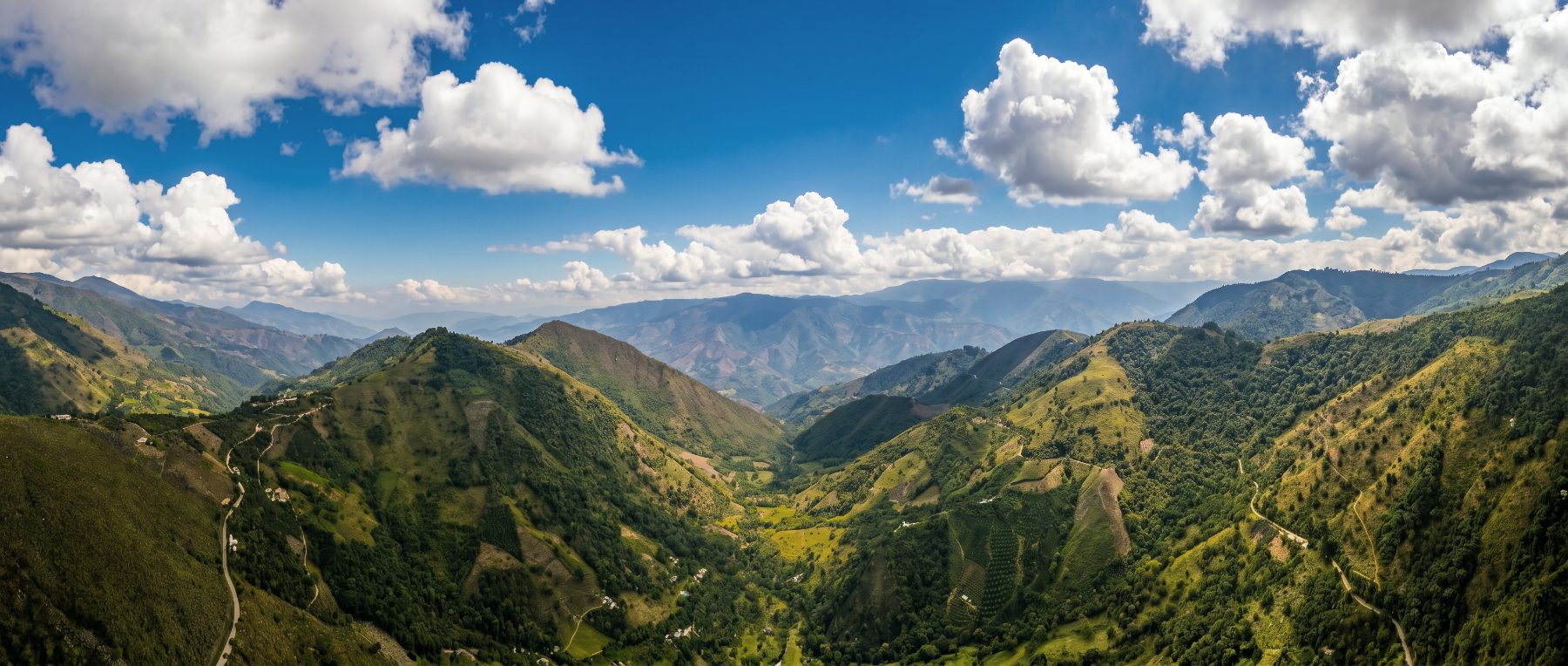 Mountain panorama of Ragonvalia, Norte de Santander, Colombia